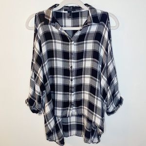 Forever 21 High Low Flannel